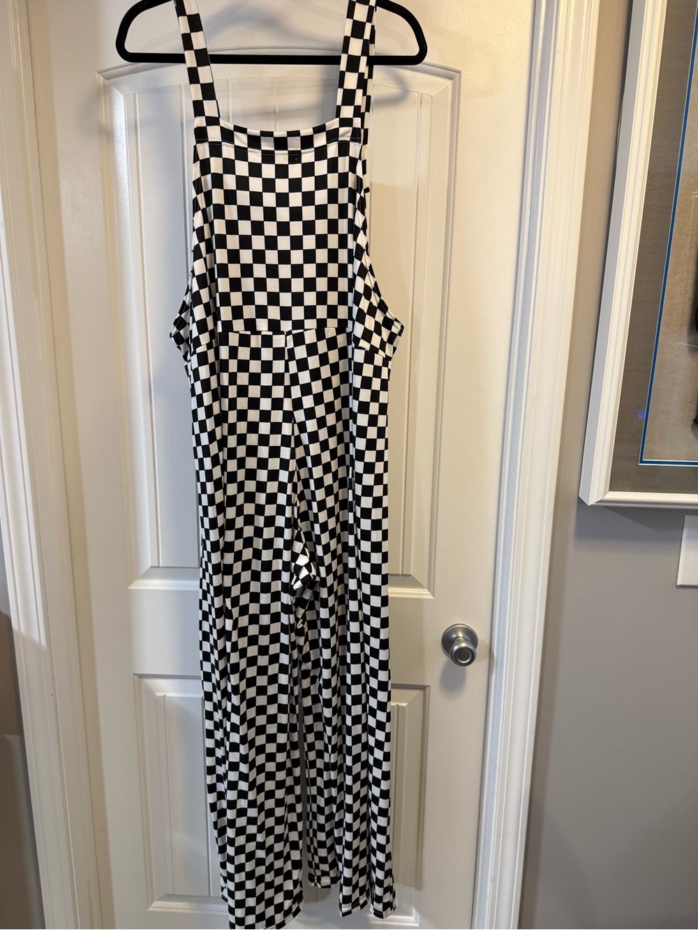 Blakeley Black & White Checkered Overalls - Picture 5 of 5